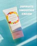 20FRUITS　SMOOTHIE　CREAM の紹介です可愛らしいパッケージ、こちらは20種類のフルーツでできたクリームなんだそうですよパッケージも可愛らしいフルーツが描かれていて素敵、ほん…のInstagram画像