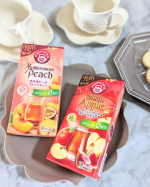 ポンパドールのハーブティーを２種類飲み比べしてみました🍑🍎✨ポンパドール「フルーツ オブ ザ ワールド」シリーズは、世界各国のフルーツのおいしさを詰め込んだフルーツベースのハーブティーです☕今…のInstagram画像