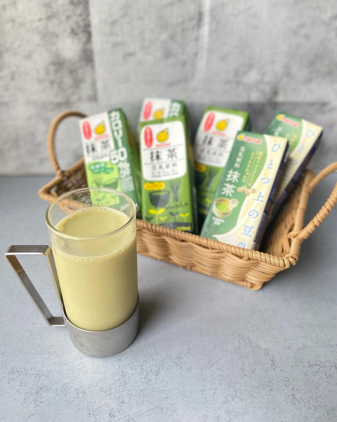 口コミ投稿：.抹茶豆乳飲み比べᝰ✍︎꙳⋆大好きな抹茶✔︎ひとつ上の豆乳 豆乳飲料 抹茶✔︎豆乳飲料 抹茶…