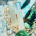 、、和漢薬研究所様の華日和の✨ 化粧水 と乳液 です❤︎乾燥肌でくすみやたるみ、毛穴、、気になるところがいっぱい😢！！素肌力をサポートする玄米発酵成分、美肌のための３種のビタミンC誘…のInstagram画像