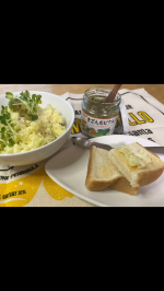 やめられない止まらない😋✨爆ウマピクルス‼️美味しいピクルスとさつまいもを使ってさつまいも🍠サラダを作りました✨【材料】さつまいも　中サイズ　1本ssk清水食品　きざんだピクルス　…のInstagram画像