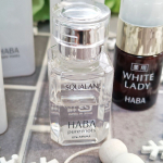 HABA（ハーバー）高品位「スクワラン」とトータルで試せるミニボトルセットを使いはじめて約半月クレンジング、美容液、ローションをほぼ使い切りました純度99.9％のピュアオイル「スクワラン」は、髪…のInstagram画像