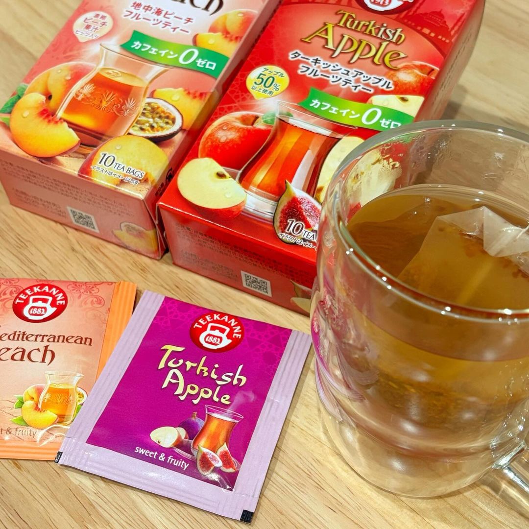 口コミ投稿：・・・ポンパドールの地中海ピーチ、ターキッシュアップルを飲んでみました🍑🍏地中海…