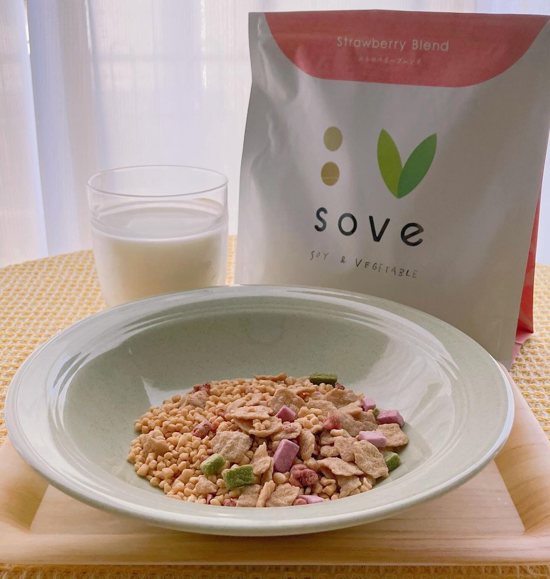 口コミ投稿：𖤘𖦥大豆と野菜のシリアル【SOVEシリアル ストロベリーブレンド】 ストロベリーブレン…