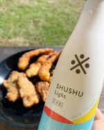 フライに日本酒🍶✨休日の昼下がりに、幸せな呑み😌夫が揚げてくれたアジフライ、カキフライ、エビフライと🍤ㅤㅤㅤㅤㅤㅤㅤㅤㅤㅤㅤㅤㅤフルーティーですっきり飲みやすいSHUSHU light🍶…のInstagram画像