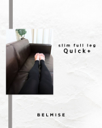 BELMISE『スリムフルレッグ Quick＋』ニーハイタイプの着圧ソックス圧はあるのに着脱しやすいところがお気に入りです◎！黒のシンプルなデザインなのでリラックス時にはもちろん外出…のInstagram画像