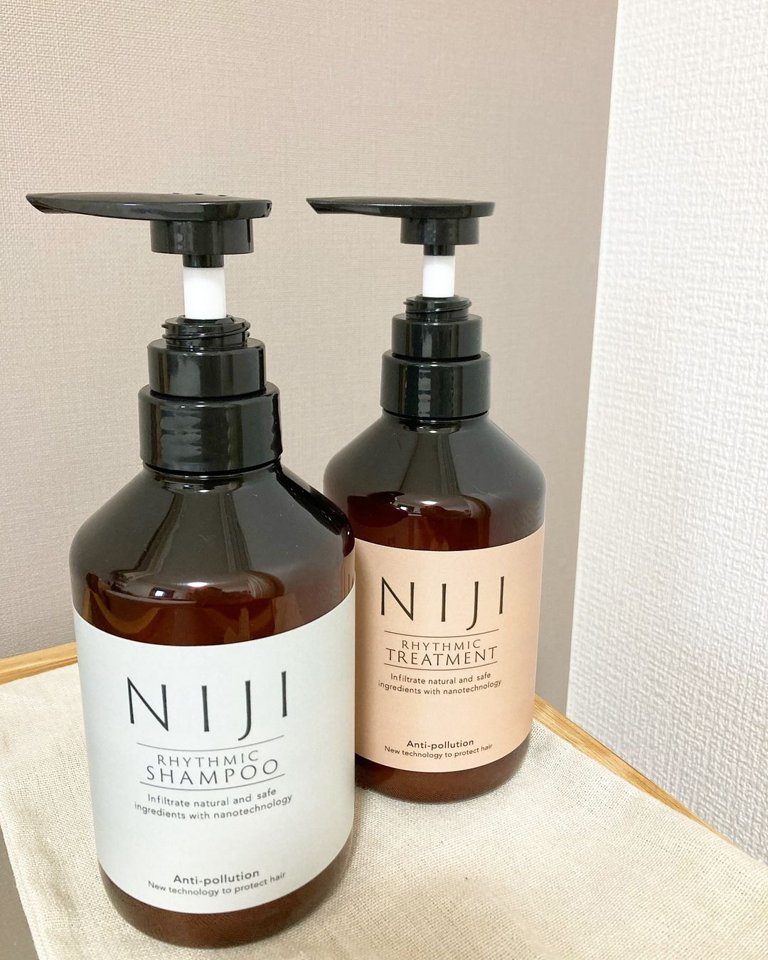 口コミ投稿：..ハリ・ツヤ・コシが蘇る！NIJI RHYTHMICシャンプー＆トリートメント🧴🌈🫧@niji_rhyth…