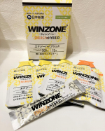 WINZONE エナジージェル 4袋セットとエナジーハイブリッドをランニングのお供に飲みました❤️エナジージェルはパイナップル風味、マスカット風味、オレンジ風味、シークワーサー風味のお味で、気分…のInstagram画像