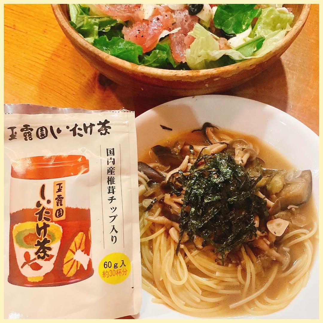 口コミ投稿：『玉露園しいたけ茶』✨『玉露園しいたけ茶』は、乾しいたけを特殊製法で微粒状にして…