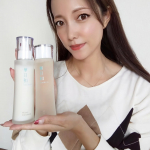 .和漢薬研究所さんの自然がギュッと詰まっている華日和の化粧水＆乳液毎日使うものだから自然って嬉しい♡化粧水はさらっとした使い心地で肌なじみが早いのでいつまでも水分が残っておらず次のステッ…のInstagram画像