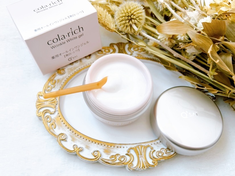 口コミ投稿：..《 colarich リンクルホワイトジェル 》1つで7機能の薬用オールインワンジェル✨肌…