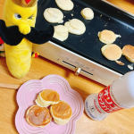 今日の朝ごはん🥞@sumifru_banana #スミフル #甘熟王 で#バナナパンケーキ 🍌バナナがとろーり！オリゴのおかげで優しい甘さ。めっちゃ美味しかった〜！カフェオレにもオリゴのおか…のInstagram画像