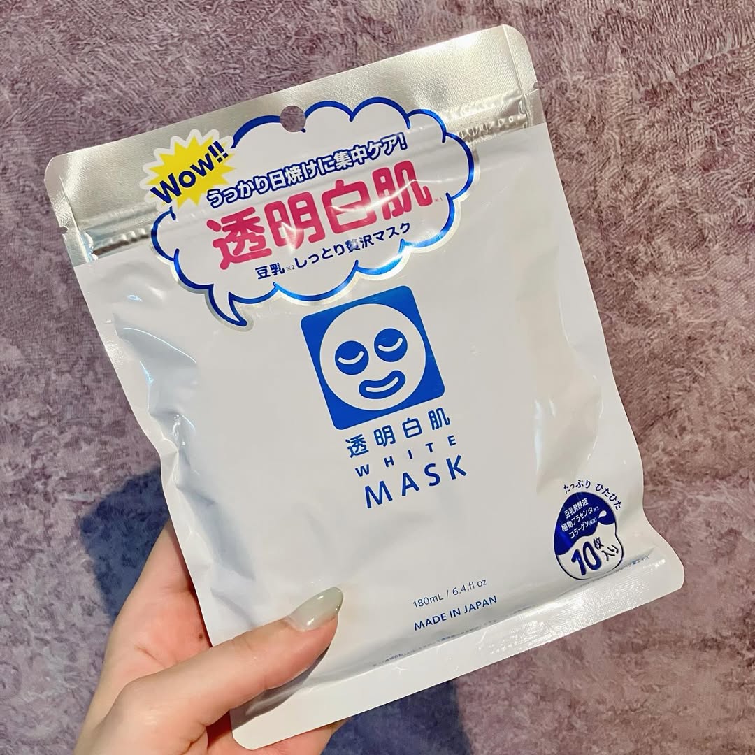 口コミ投稿：.うるおいと透明感を同時に叶えてくれるシートマスク「透明白肌 ホワイトマスクN」を…