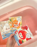旅するJUSOちゃんのご当地入浴剤シリーズ🫧JUSO BATH POWDER みかん香り　お米の香り　りんご　をお試ししたよ🛁私は冬しかほとんど湯船に入らないんだけど、最近寒いから、毎日…のInstagram画像