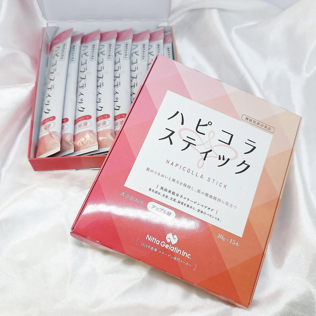 口コミ投稿：．🩷ハピコラスティック🩷健康的な肌を測る指標のうちの2つ「肌の水分量」と「肌の弾力…