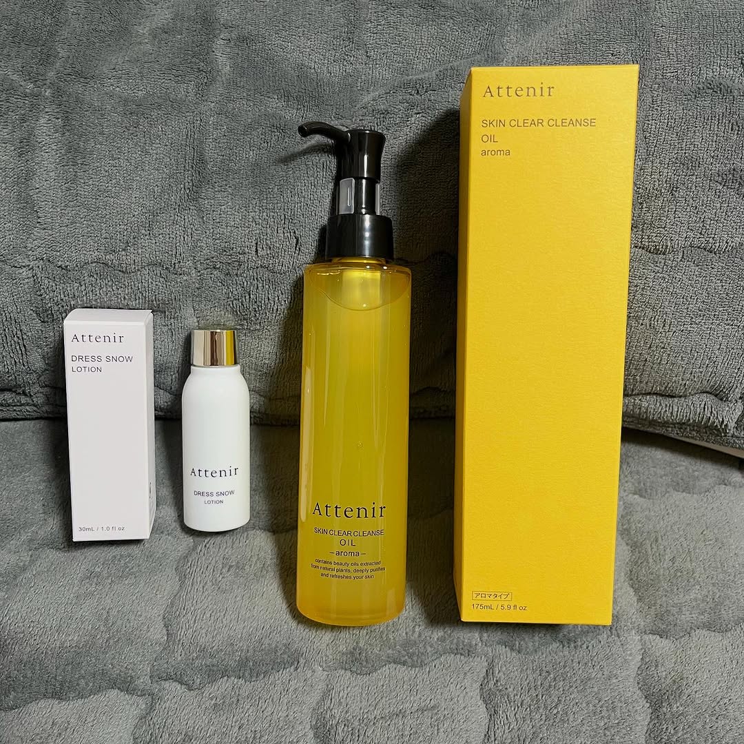口コミ投稿：🌷スキンクリアクレンズ オイル＋ドレススノー ローション ミニサイズ/Attenir🌷175ml…