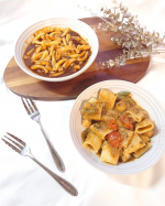 ニップンの通販限定冷凍生パスタ＆ソース「nest(ネスト)」シリーズを食べてみました！..パスタ大好きなのですが、ソースを手作りすると大変だし、市販のソースは飽きちゃうというか物足りないとい…のInstagram画像