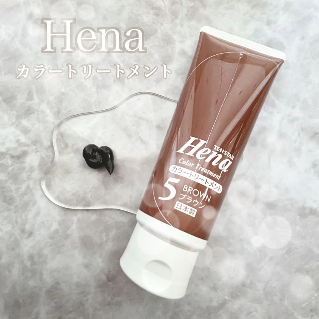 口コミ投稿：テンスターヘナカラートリートメント　ブラウンダメージケアと同時にヘアカラーがで…