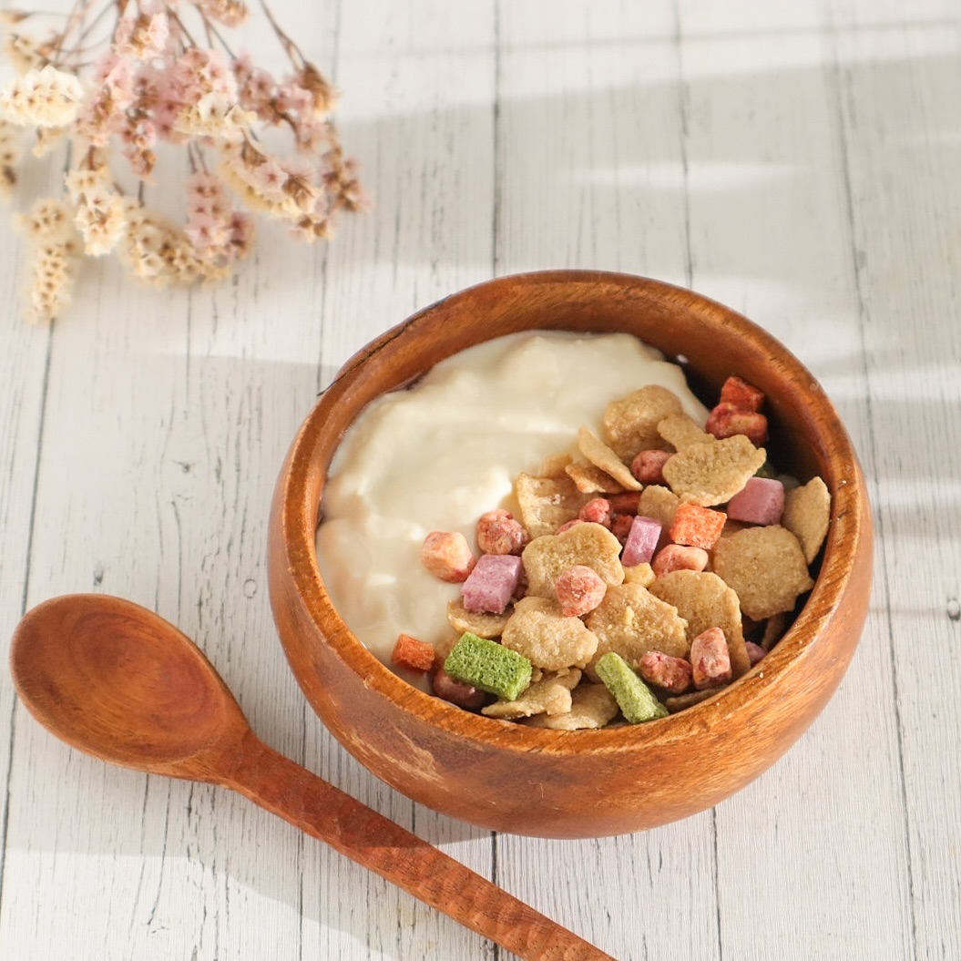 口コミ投稿：。🥣朝ごはん#豆乳ヨーグルト にシリアルを♪今日はSOVEシリアルストロベリーブレンド…