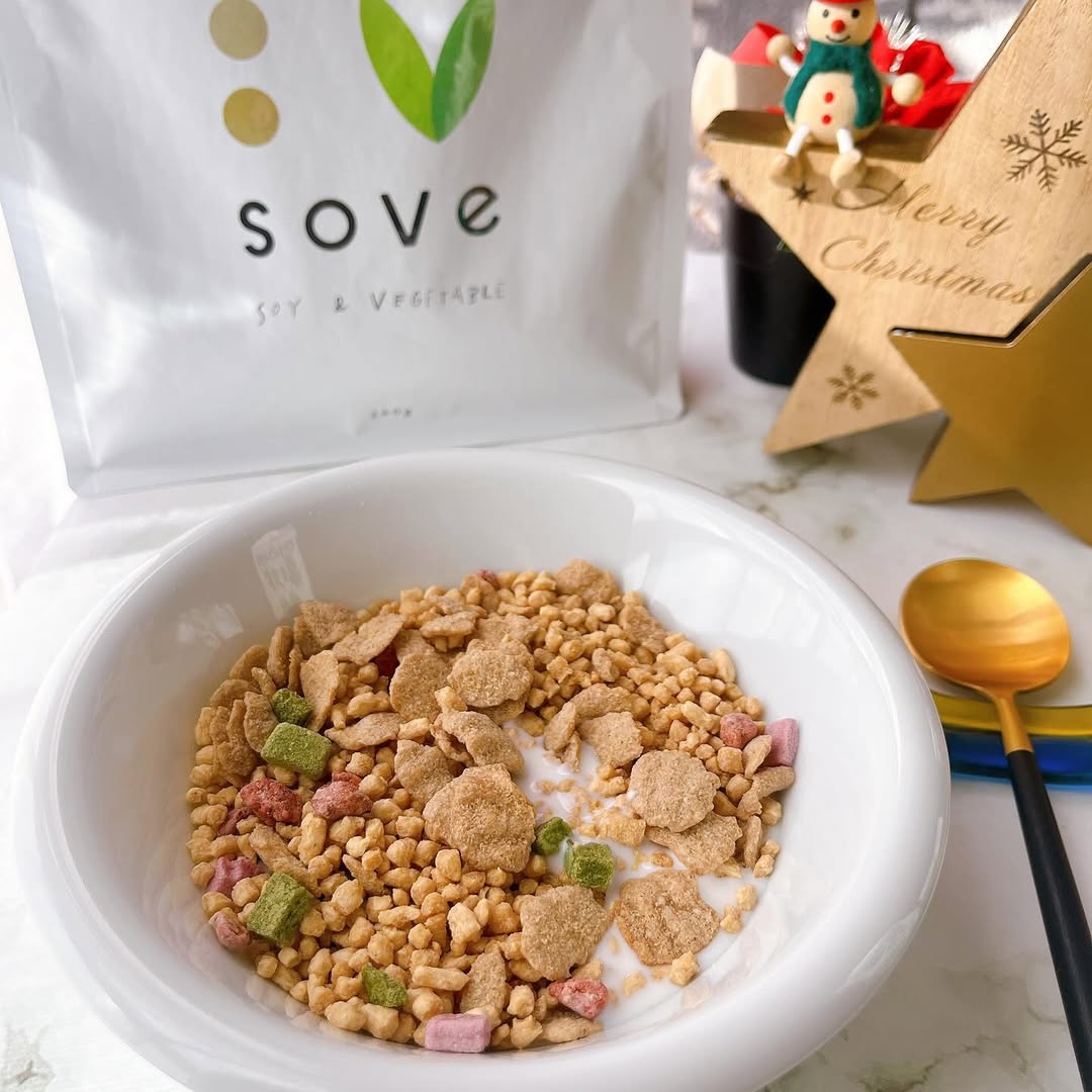 口コミ投稿：カゴメのプラントベースフードSOVEの SOVEシリアルストロベリー🍓ブレン…