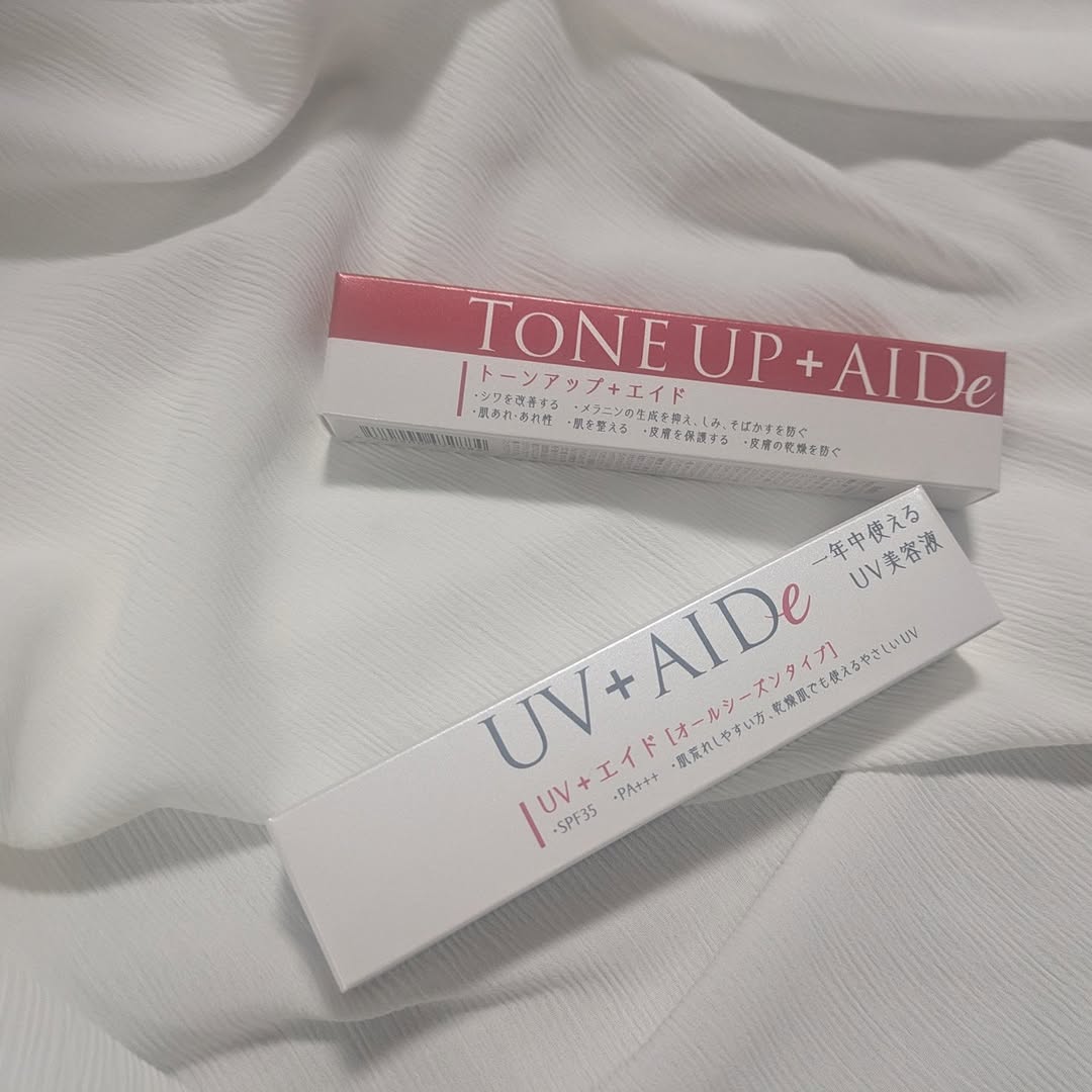 口コミ投稿：『UV+AIDe』＆『TONEUP+AIDe』🌸美白UV+トーンアップ🌸１年中、日焼け止めは塗りたいけ…
