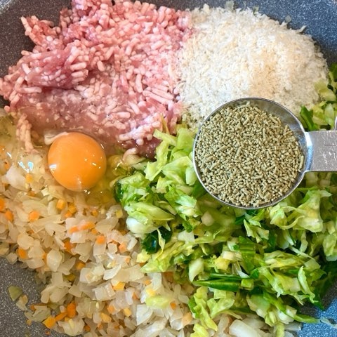 口コミ：【玉露園】お徳用こんぶ茶でメンチカツ作って食べてみたの画像（3枚目）