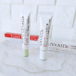 最近使っている合成界面活性剤不使用のUVカットNalelu（ナレル）の『UV+AIDe』＆『TONEUP+AIDe』最近体調不良も相まって肌の状態がとても不安定💦だけど、シミがとてもできやすい…のInstagram画像