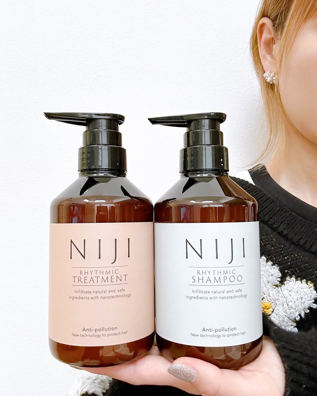 口コミ投稿：..NIJI RHYTHMIC シャンプー＆トリートメント新素材！ナノファイバージェル配合✨傷ん…