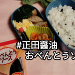毎日のお弁当🍱に便利。小さくて、空いてるスペースに入れやすいよ。醤油にソース。おべんとうやアウトドアのお供に最適な、小サイズのボトル5本セットの　しょうゆ・ソースしょうゆは本醸造醤油❢…のInstagram画像
