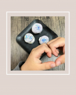 ＊.follow and commentthank you♡♡♡(♡) @maichanpg...共立食品さまのバレンタインキットで息子とお菓子作り♡"パステルマカロン"を使った…のInstagram画像