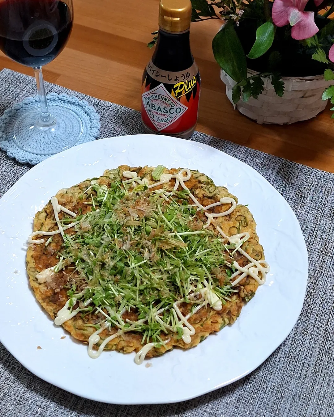 口コミ投稿：.【お豆腐のスパイシーねぎ焼き】 １枚分◆材料◆豆腐 150gA.薄力粉 大さじ3A.かつお粉…