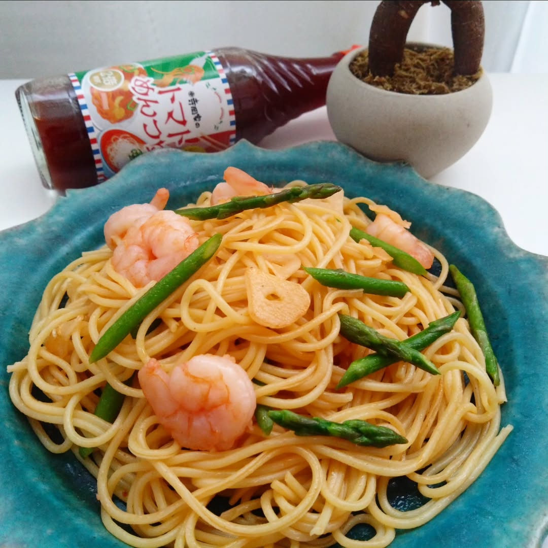 口コミ投稿：今日のランチは「寺岡家のトマトめんつゆ」を使ってパスタを作りました！(材料１人分…
