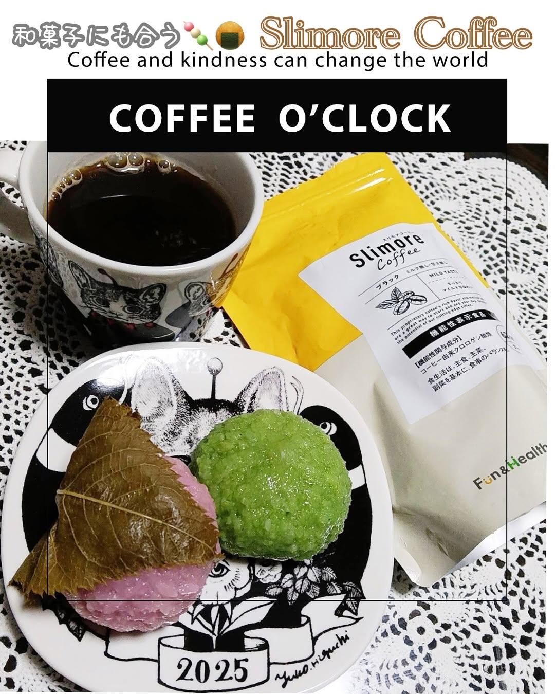 口コミ投稿：和菓子にも合う🍡🍘Slimore Coffee（スリモアコーヒー）@funandhealth_official 糖質制…
