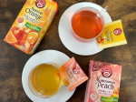 モニプラファン サイト経由でハーブ&ティーの日本緑茶センター様より😊🍊ポンパドール スパニッシュオレンジ 10ティーバッグ🍑ポンパドール 地中海ピーチ 10ティーバッグをご提供いただきました…のInstagram画像