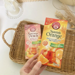 ◽︎.ポンパドールさまよりご提供いただき紅茶をお試しさせていただきました🫖ポンパドールさまのシリーズで大人気の꒰ フルーツ オブ ザ ワールド ꒱ からスパニッシュオレンジフルーツティー&hellip;のInstagram画像