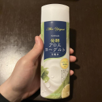 アロエメイド 発酵化粧水AY発酵アロエヨーグルトのエキス配合の化粧水。化粧水の肌なじみの良さと乳液のような保湿力を併せ持ち、柔らかなツヤ肌へと導くとのこと。使用してみたところ、とろみのあるテクス…のInstagram画像