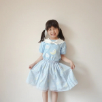 😍🩵　だいすきなシナモンロール🩵シナモロール×KPのお洋服でコーデしたよ😍🎶　星空がテーマ🌟シナモロールのワンピースやチュールスカートなどどれもかわいすぎる〜〜〜💓💓💓　チュー…のInstagram画像