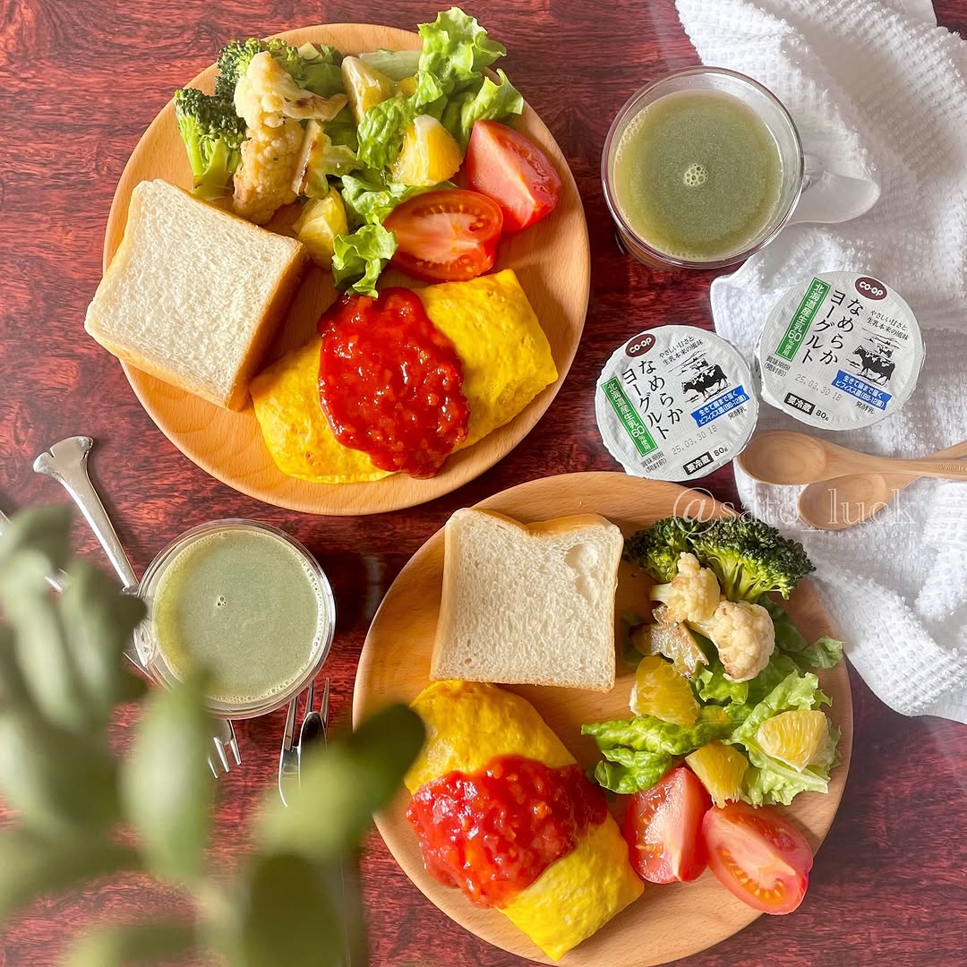 口コミ投稿：...おうちＣＯ-ＯＰの商品を使って今日のワンプレートブランチ🍽️《ふっくら卵のオム…