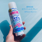 透明白肌　ホワイトUVスプレーSPF50+ PA++++ノンケミカル（紫外線吸収剤不使用）＆ウォータープルーフ無鉱物油・ノンアルコール・ノンパラベン・無香料普通のUVスプレーとの違いはスプ…のInstagram画像