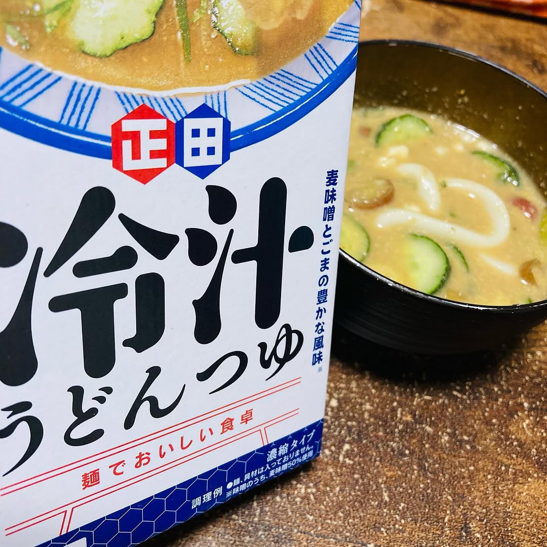 口コミ投稿：正田醤油さんの＜麺でおいしい食卓＞冷汁うどんつゆで冷や汁(^^♪春夏限定のこの商品…