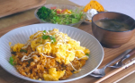 カレーミートオムライス☺️#PR #野菜をMOTTO #野菜スープ #カップスープ #クリスマスギフト #monipla #monmarche_fanのInstagram画像