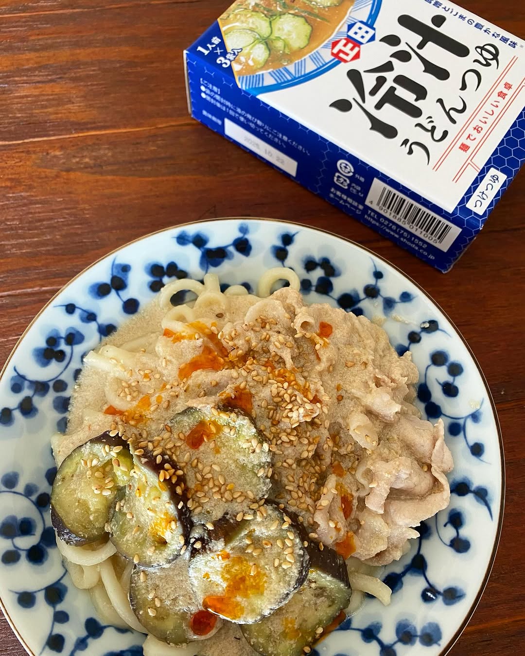 口コミ投稿：今日のごはん正田醤油さまの「冷汁うどんつゆ」を使って豚しゃぶミルクうどん〈材料…
