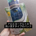 洗い流すタイプのアロエヨーグルトのパックです。シートタイプのパックと違って肌の隅々にきちんとパックできていいです！毛穴が気になるので使い続けてみたいです✨#PR #アロインス #アロエメイド #発…のInstagram画像