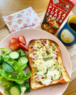 .. タバスコブランドピザトーストソース２５ｇｘ６食入り　🍕🥪🍞🍅..🍕完熟トマト＆スパイスの風味🍕ピザトーストも本格ピザの味にレベルアップ🍕便利な使い切りサイズ..忙しい朝で…のInstagram画像