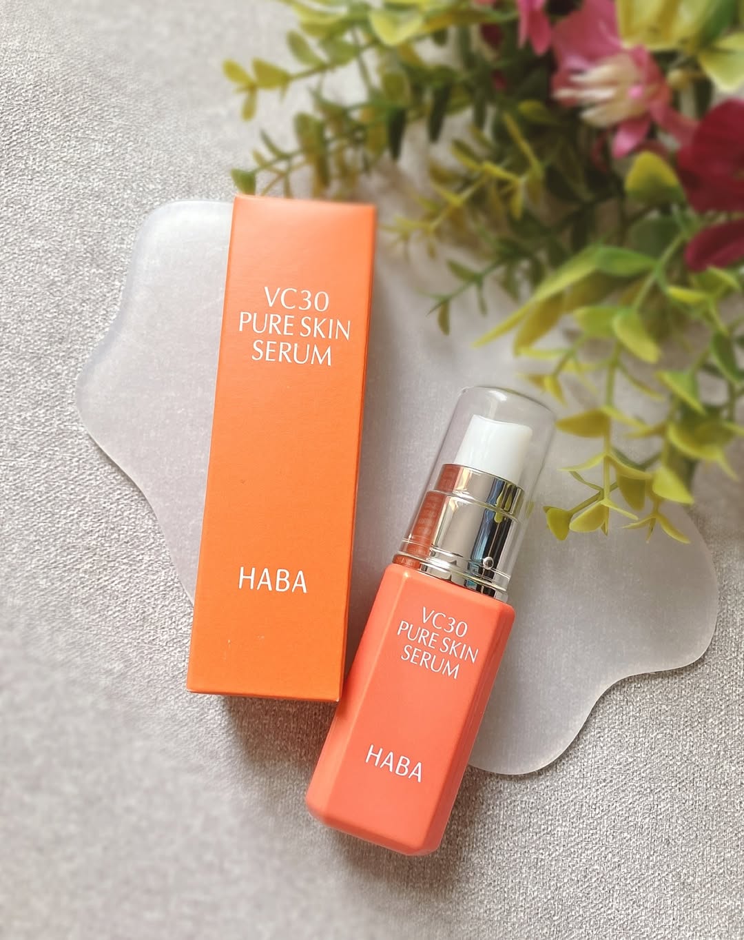 口コミ投稿：洗顔後すぐに使う、HABA VC30 ピュアスキンセラム🧡朝晩続けて使ってみたよ✨サラッと…