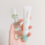 アクネケア 化粧液+ジェル乳液＋エッセンス(サンプル)今日はファンケルの・化粧液・ジェル乳液・エッセンスをライン使いしてみたよ。さらっとしてて、お肌にスーッと馴染むような使用感が良き。…のInstagram画像