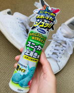 ✳︎なんと！水洗いしない簡単お手入れ✨WASHLYスニーカー&上履き用【泡クリーナー】私、普段はスニーカーばかり履いてます。それゆえに、じわじわ蓄積する汚れ…💦「まだ目立たない…のInstagram画像