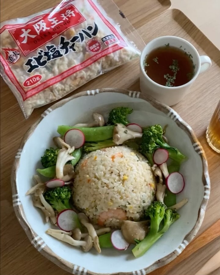 口コミ投稿：「大阪王将エビ塩チャーハン」ぷりぷりの丸ごと海老🦐がたっぷり入ってました！大阪王…