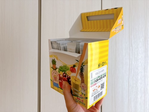 口コミ：【口コミ】こどもフルーツ青汁は美味しい？２歳の娘が飲んでみたのでレビューの画像（10枚目）