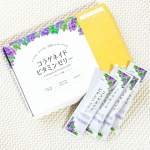 ＊＊コラゲネイドビタミンゼリー〈グレープ味〉1本でコラーゲンペプチド2,500mgビタミンB1、B6、C、葉酸を配合。手軽なスティックゼリーで1日1〜2本おやつの代わりにコラーゲンを…のInstagram画像
